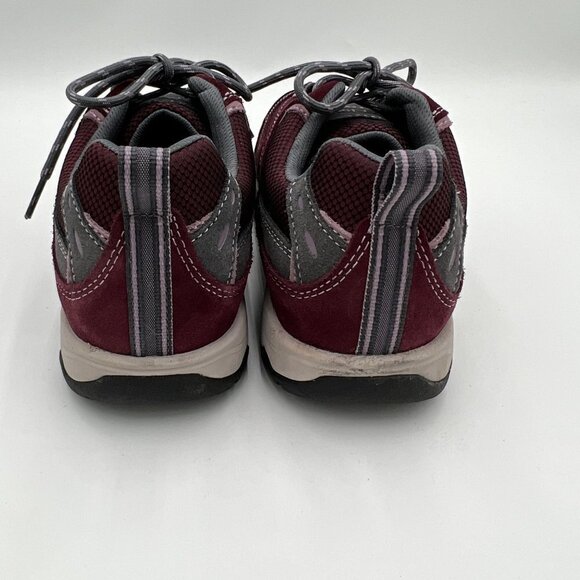 LL Bean Women's Trail Model 4 Hiking Shoes Maroon gray woman's size 9.5 - Picture 5 of 13